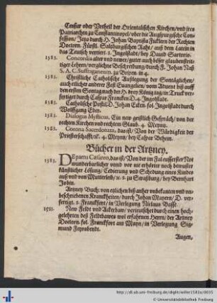 Bücher in der Artzney.