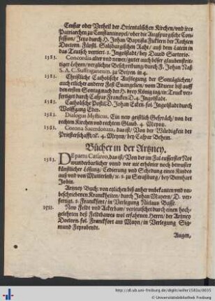 Bücher in der Artzney.