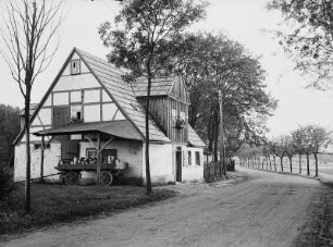 Schwarzbach, Grube Wilkauer Vereinigt Feld, Huthaus an der Straße nach Schwarzenberg