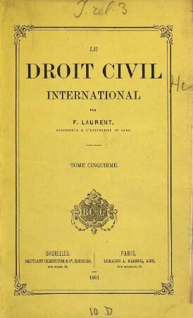 Droit civil international, 5