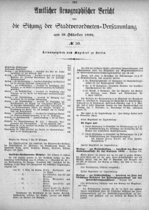 No. 30, 19. Oktober 1899