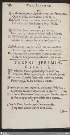 Threni Jeremiae