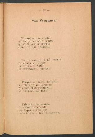 "La venganza"