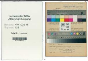 Entnazifizierung Helmut Martin , geb. 20.11.1907 ()