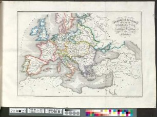 Uebersichts-Karte für die Zeit vom westphälischen Frieden bis zur französischen Revolution 1789