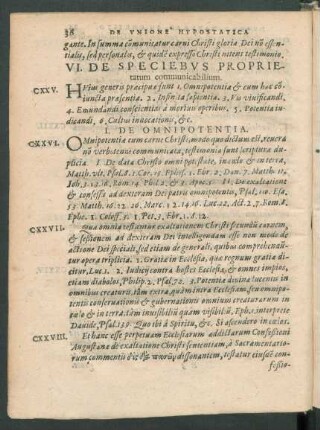 I. De Omnipotentia.