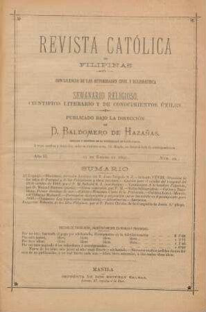 Ano II. 12 de Enero de 1890, Núm. 49