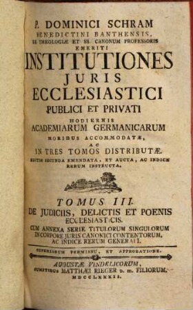 Institutiones Juris Ecclesiastici Publici Et Privati : Hodiernis Academiarum Germanicarum Moribus Accomodatae, 2. De Rebus Ecclesiasticis