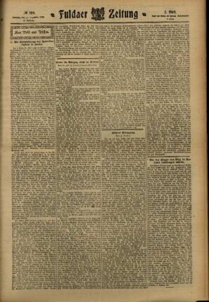 Zweite Ausgabe vom Samstag, den 17. Dezember 1910.