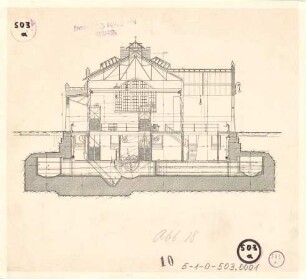 Gebäude der Reinigungsanlage der städt. Abwässer an der Kaiserswerther Straße