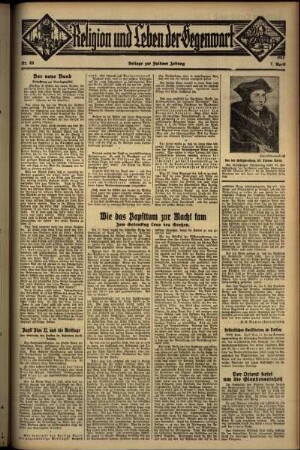 Dritte Ausgabe vom Sonntag, den 07. April 1935.