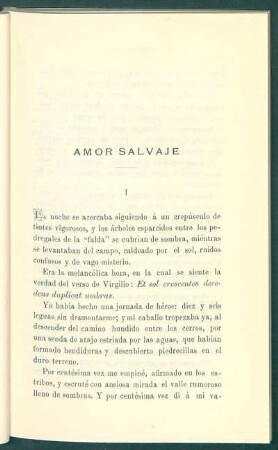 Amor salvaje