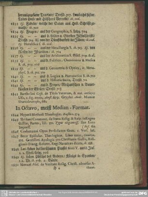 [Libri] In Octavo, meist Median-Format