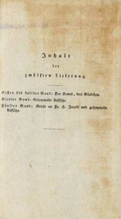Inhalt der zwölften Lieferung