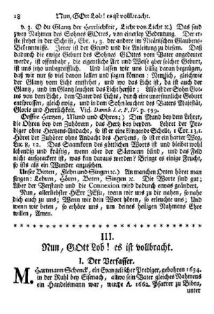 III. Nun, GOtt Lob! es ist vollbracht.