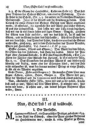 III. Nun, GOtt Lob! es ist vollbracht.