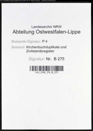 Heiratsbelege zum Zivilstandsregister von Witten (H 1813)