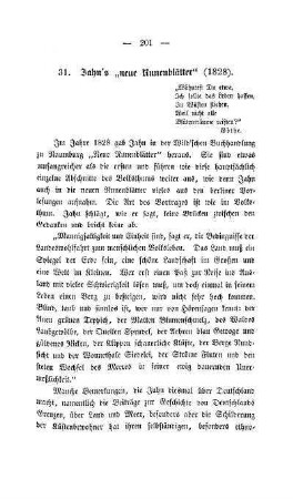 31. Jahn's "neue Runenblätter" (1828)