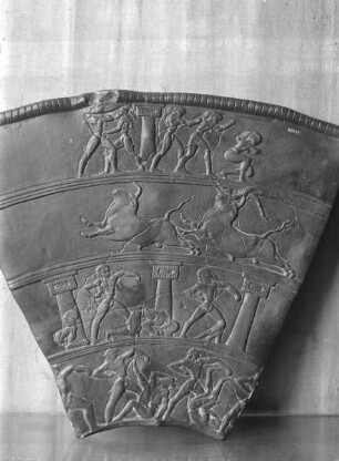 Abrollung eines Bronzegefäßes aus Hagia Triada
