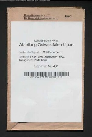 Praesentiarius Joseph Vüllers zu Paderborn