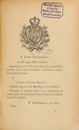 Un séjour dans la république de Saint-Marin