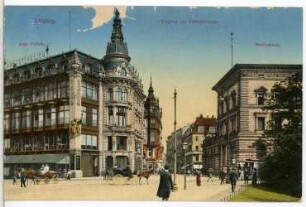 Leipzig. Eingang zur Petersstraße