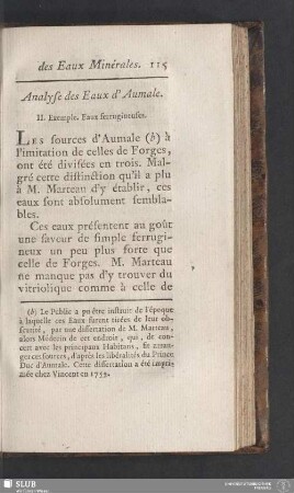 Analyse des Eaux d'Aumale