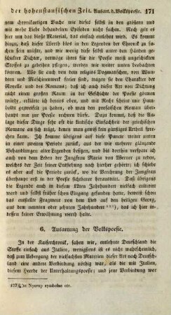 6. Ausartung der Volkspoesie