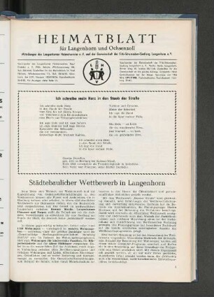 Ich schreibe mein Herz in den Staub der Straßen