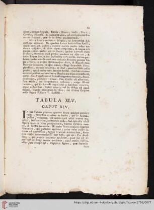 Tabula XLV. Caput XLV