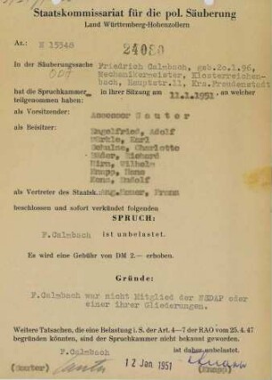 Calmbach, Friedrich