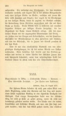XXXI. Bauernhäuser in Akita. - ...