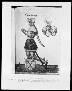 Ehrenspiegel des Hauses Österreich — Oth des Barrisser, Folio 225recto