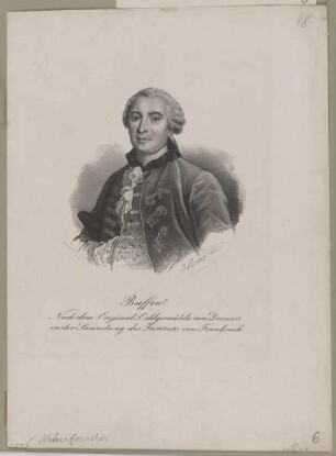 Bildnis des Georges Louis Le Clerc de Buffon