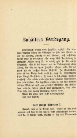 Zuhälters Werdegang