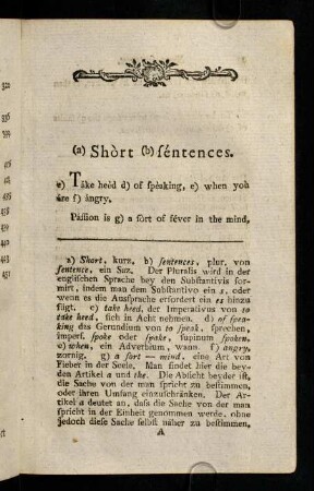1-22, Short Sentences.