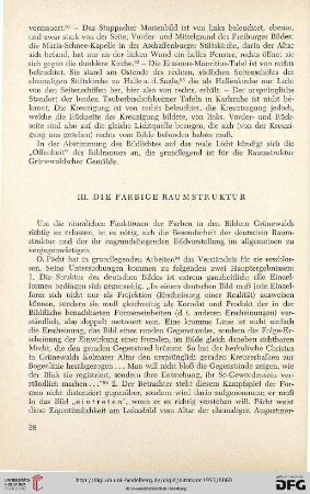 III. Die farbige Raumstruktur