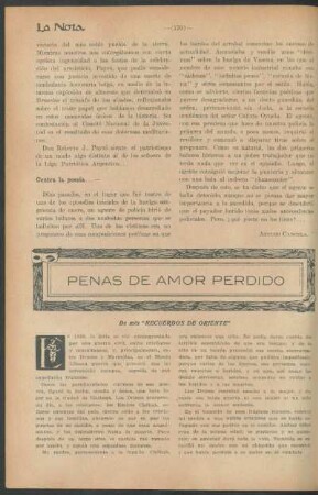 Penas de amor perdido : De mis "recuerdos de oriente"