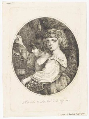 Doppelbildnis der Henriette und der Amalia d' Imhoff