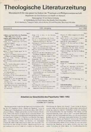 401-414 Arbeiten zur Geschichte des Papsttums 1980-1982