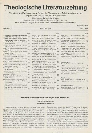 401-414 Arbeiten zur Geschichte des Papsttums 1980-1982