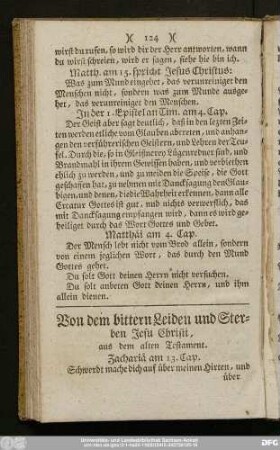 Von dem bittern Leiden und Sterben Jesu Christi, aus dem alten Testament.