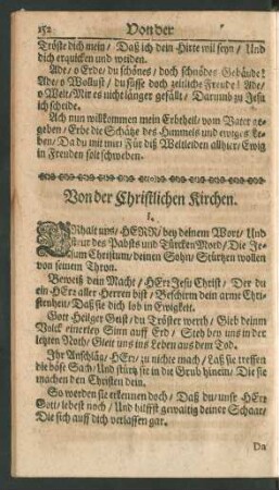 Von der Christlichen Kirchen.