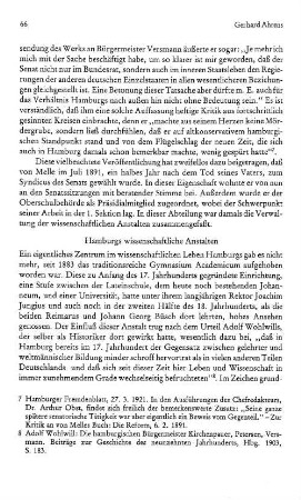 Hamburgs wissenschaftliche Anstalten