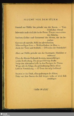 Flucht Vor Dem Sturm