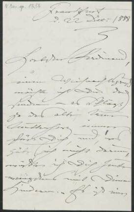 Brief an Ferdinand Schumann : 22.12.1888