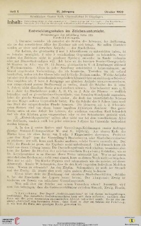 Heft X (Oktober 1909)