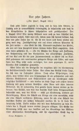 Vor zehn Jahren