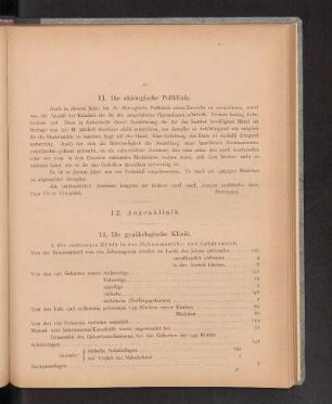 13. Die gynäkologische Klinik.