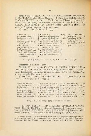 Bibliothek der gedruckten weltlichen Vocalmusik Italiens : aus den Jahren 1500 - 1700 ; enthaltend die Litteratur der Frottole, Madrigale, Canzonette, Arien, Opern etc., 2
